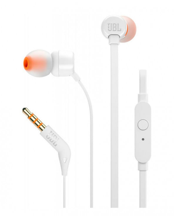 Audifonos Jbl T110 Blanco - In Ear