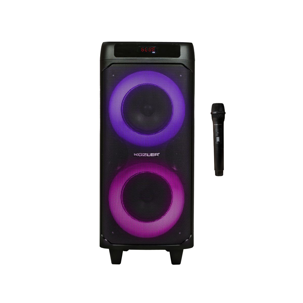 Kuzler Parlante Karaoke Led multicolor 1400W con jalador ROC