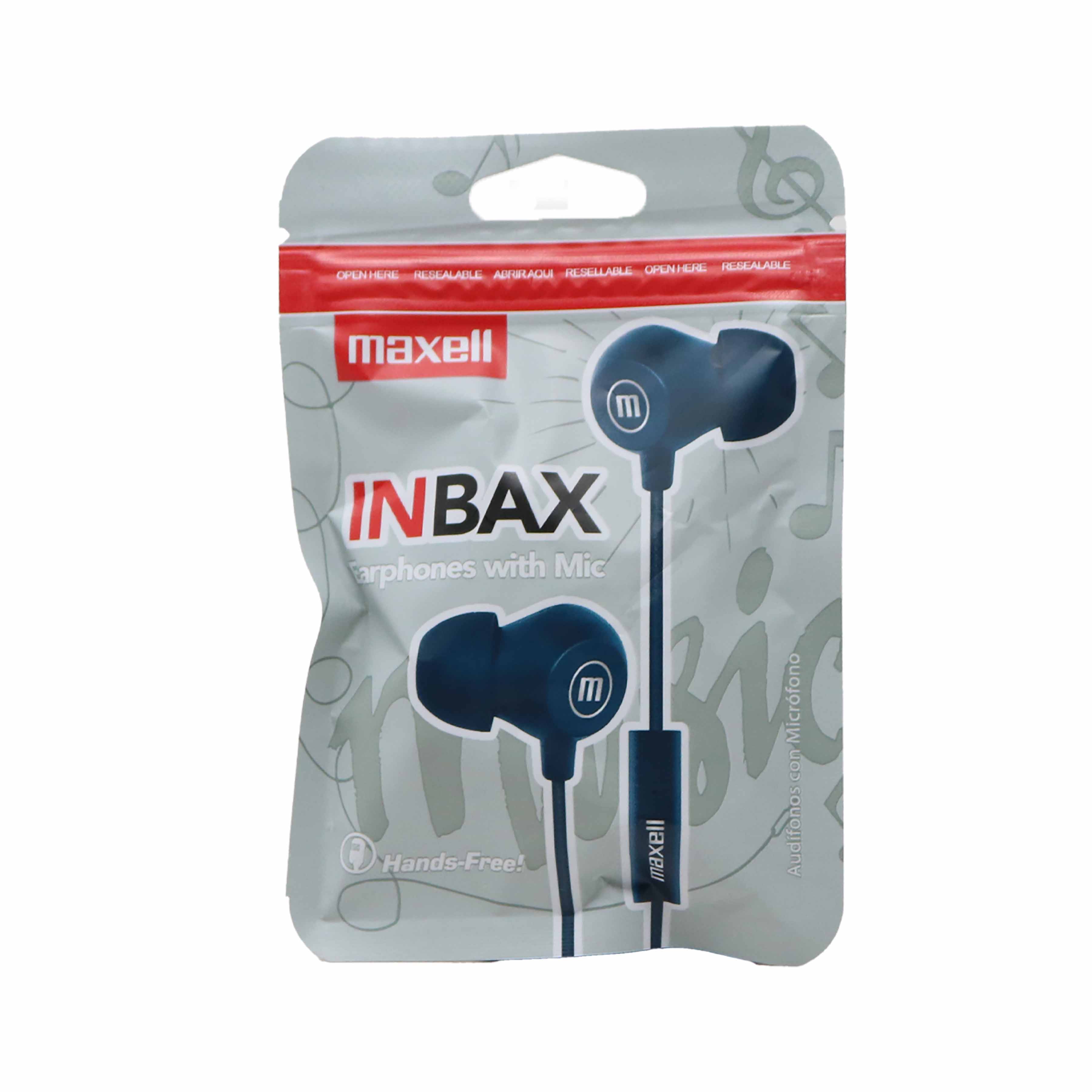 Maxell Audifonos Inbax Azul 347948
