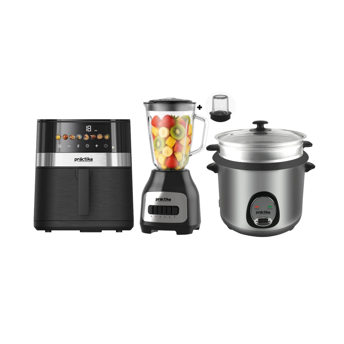 Licuadora Bl-600 + Freidora Gorumet 5.5 Lt + Olla 180 MCS