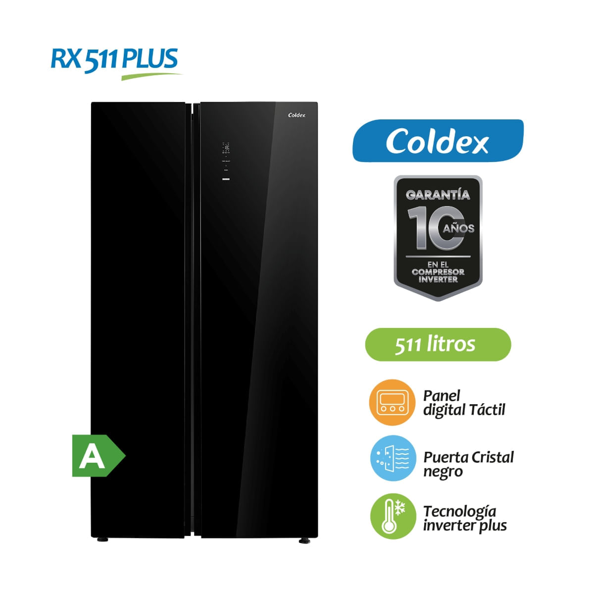 Coldex Refrigeradora SBS Coldex RX511PLUS - 511L