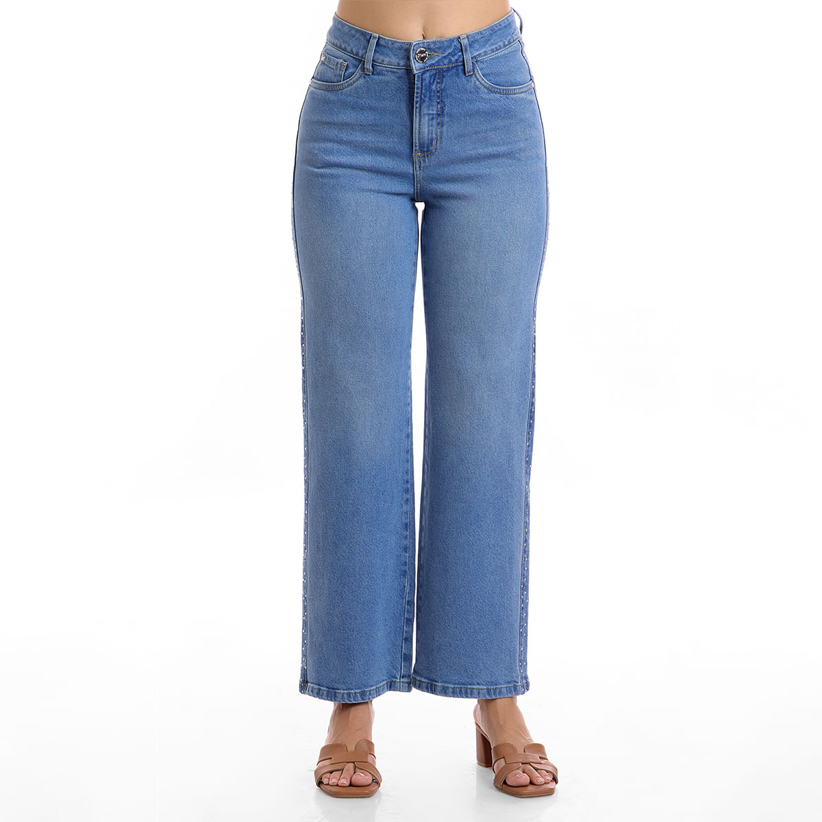 Jean Mj Straight Diamante Denim