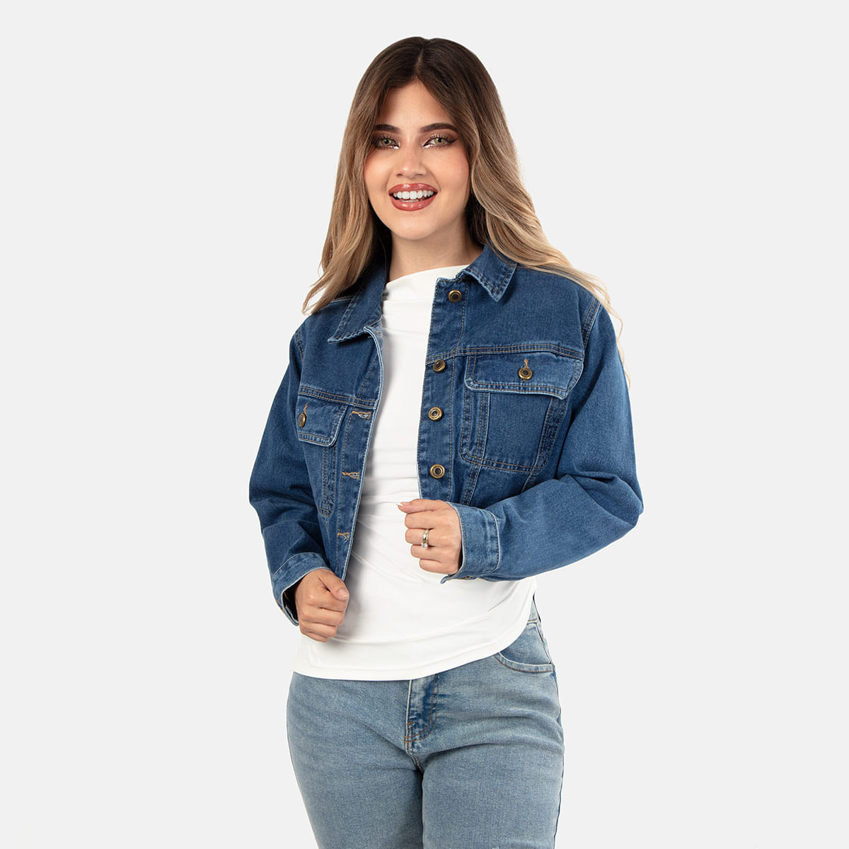 Q'cool Casaca Denim Qoreon Sm