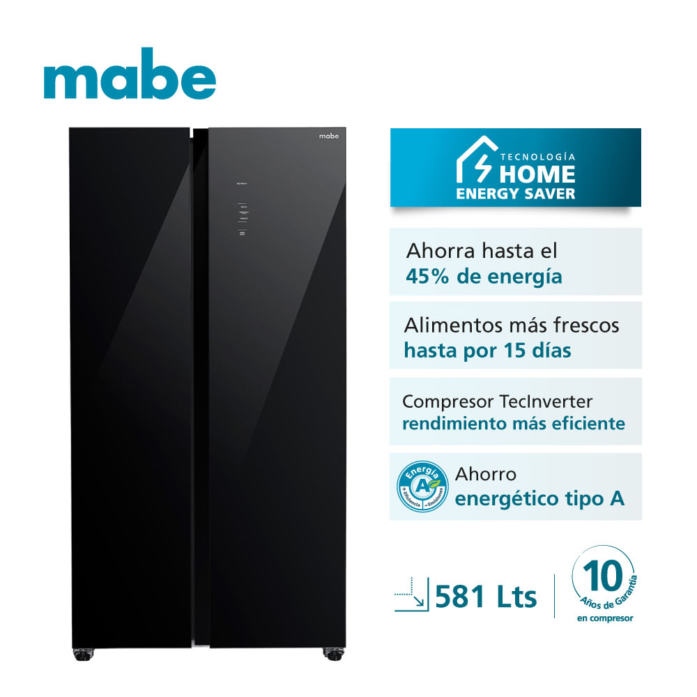 Refrigeradora Mabe Side by Side No Frost Inverter 581 L Neto