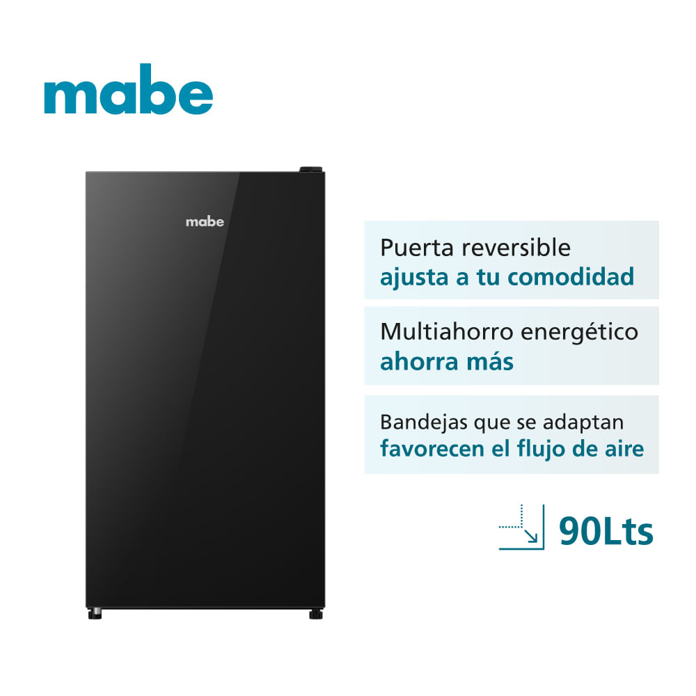 Frigobar 90 L Brutos Black glass RMF04PV1 - Mabe