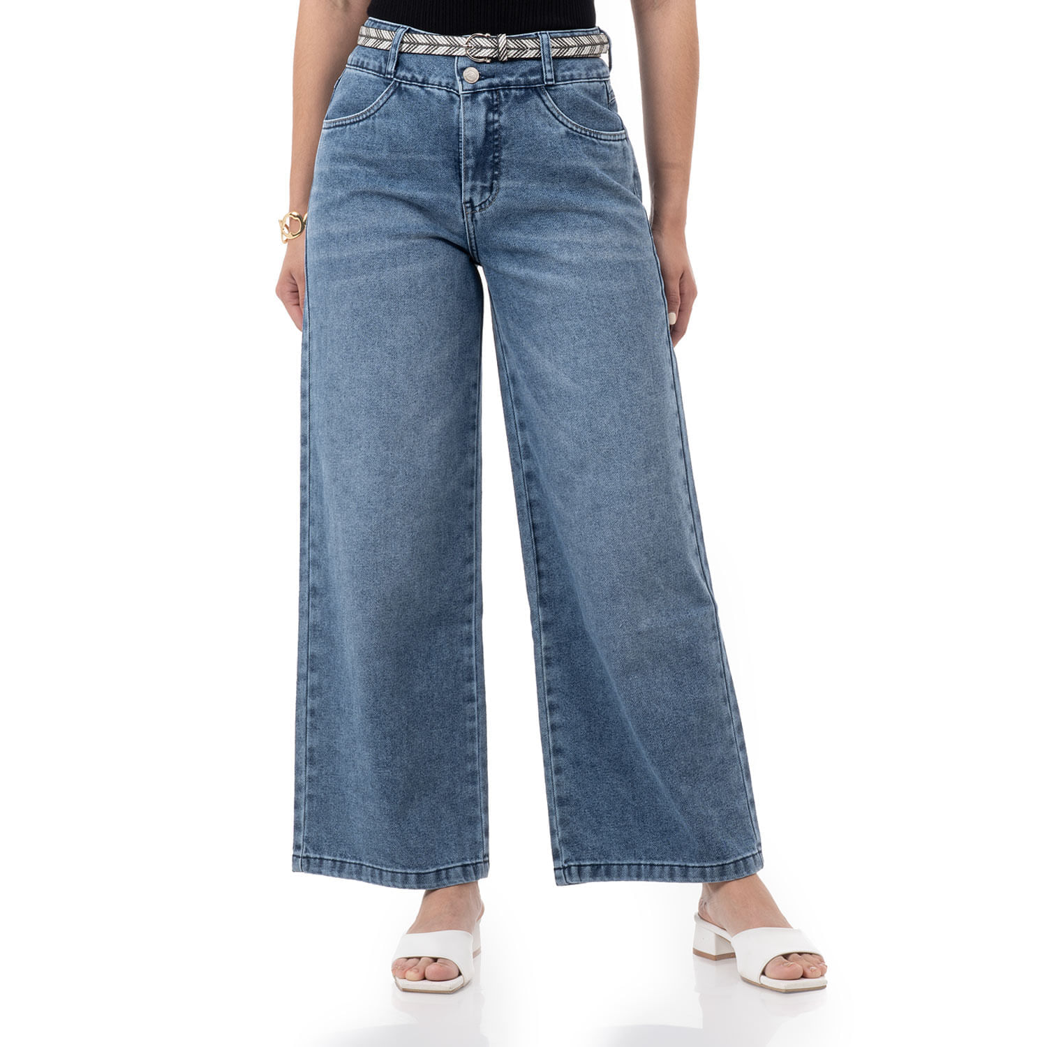 Fits Me  Jean Denim Ring Wide Leg Sumik