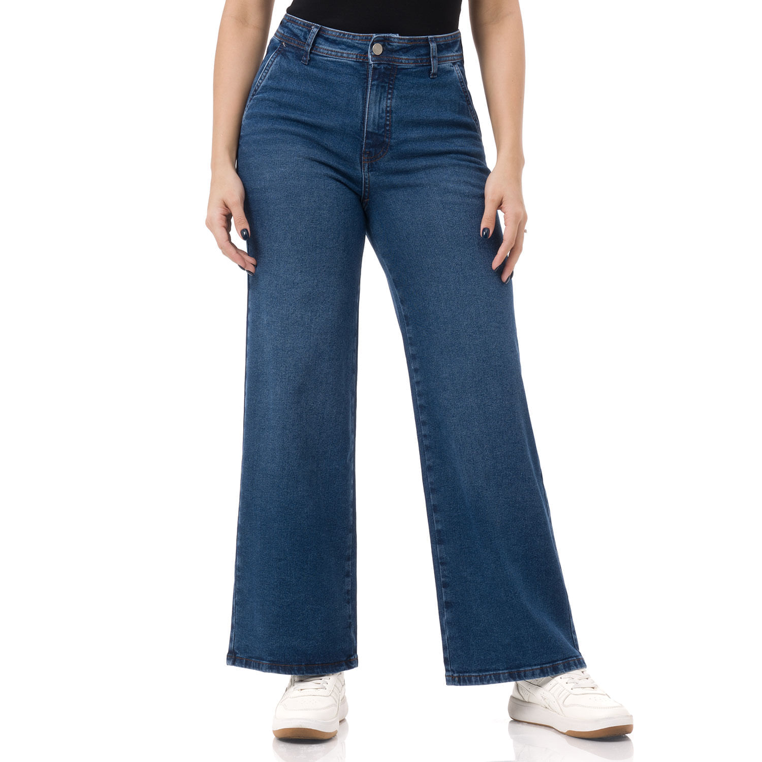 Fits Me  Jean Denim Stch Wide Leg Aurex