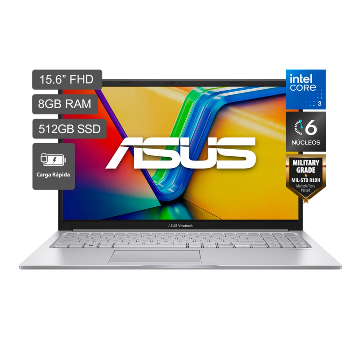 Asus Laptop Vivobook 15 X1504VA-BQ5762W Intel Core 3 100U