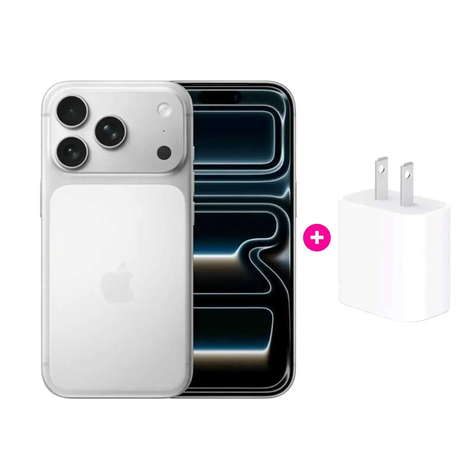 Apple Iphone 17 Pro Max 256Gb Esim Silver + Cargador 20W de 