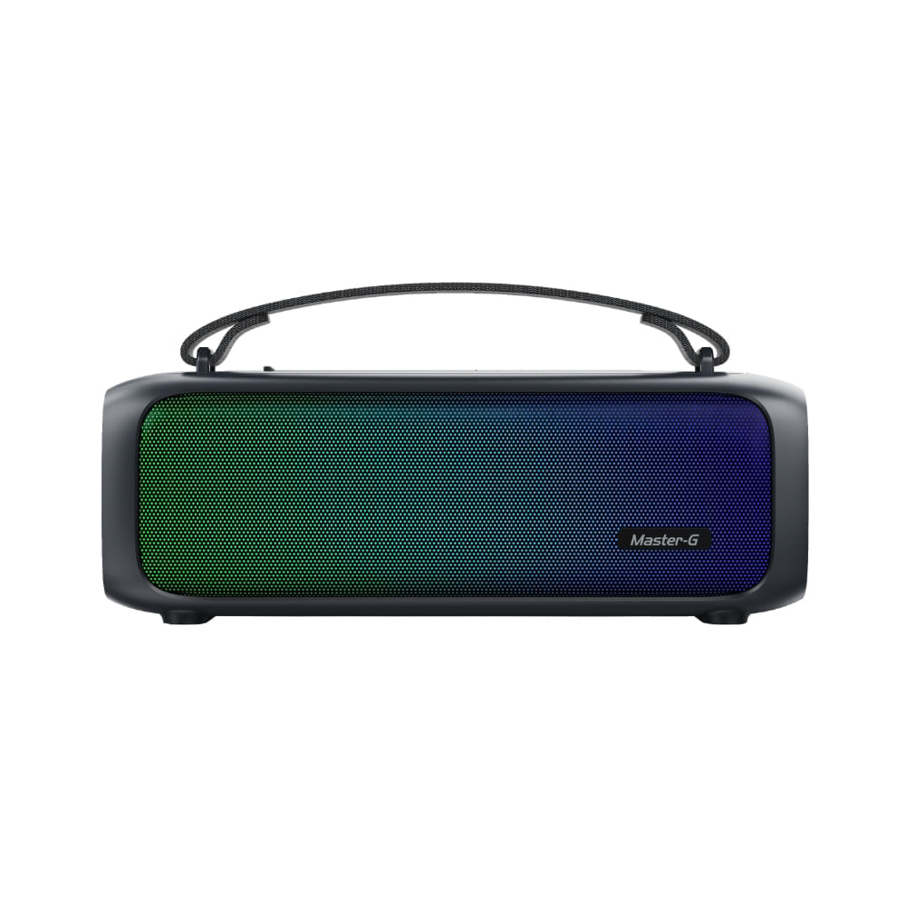 Parlante Bluetooth Portátil Master-G TWS con Luces RGB 2"x2 