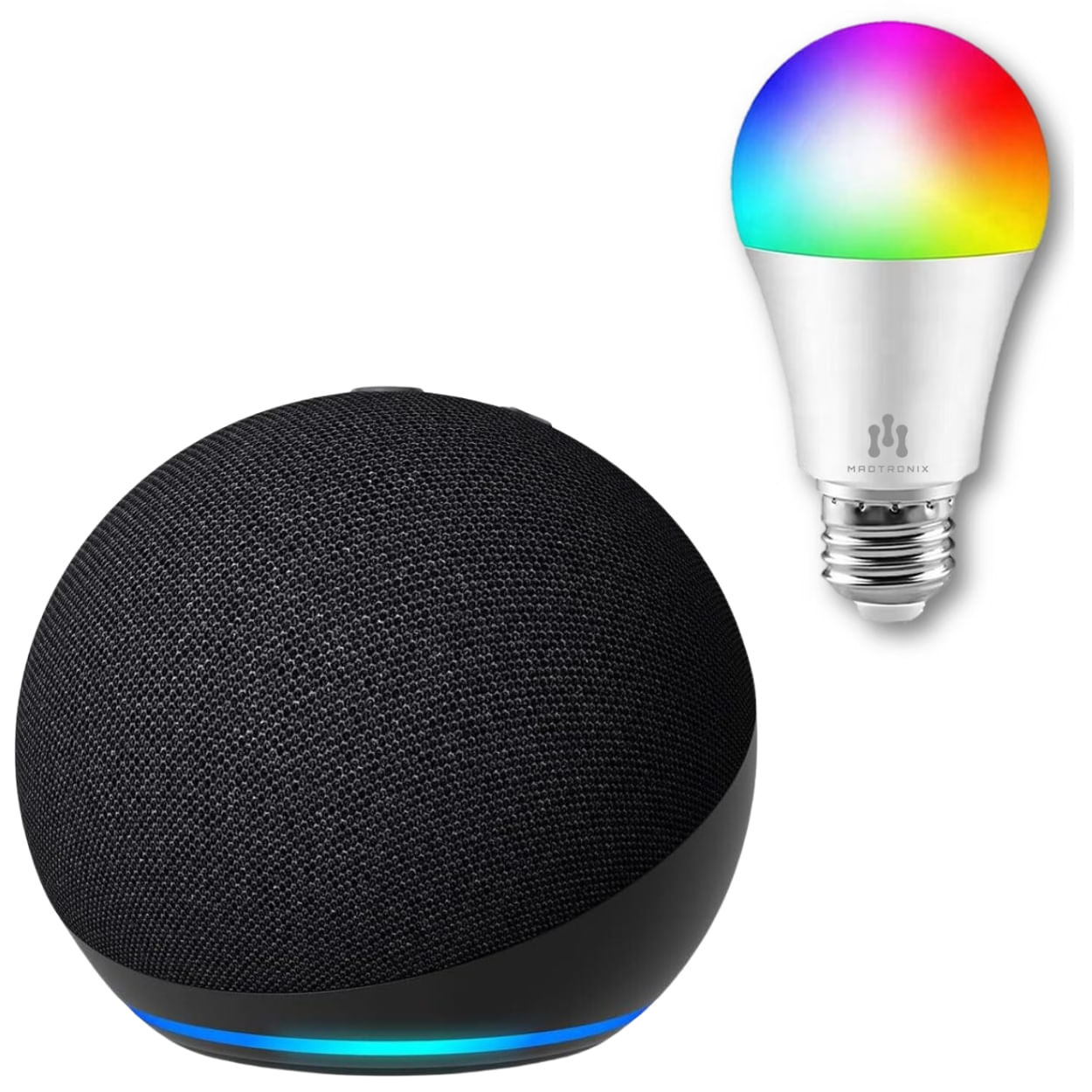 Amazon Parlante  Echo Dot 5Ta Negro + Foco Smart Alexa5Ta_Ki