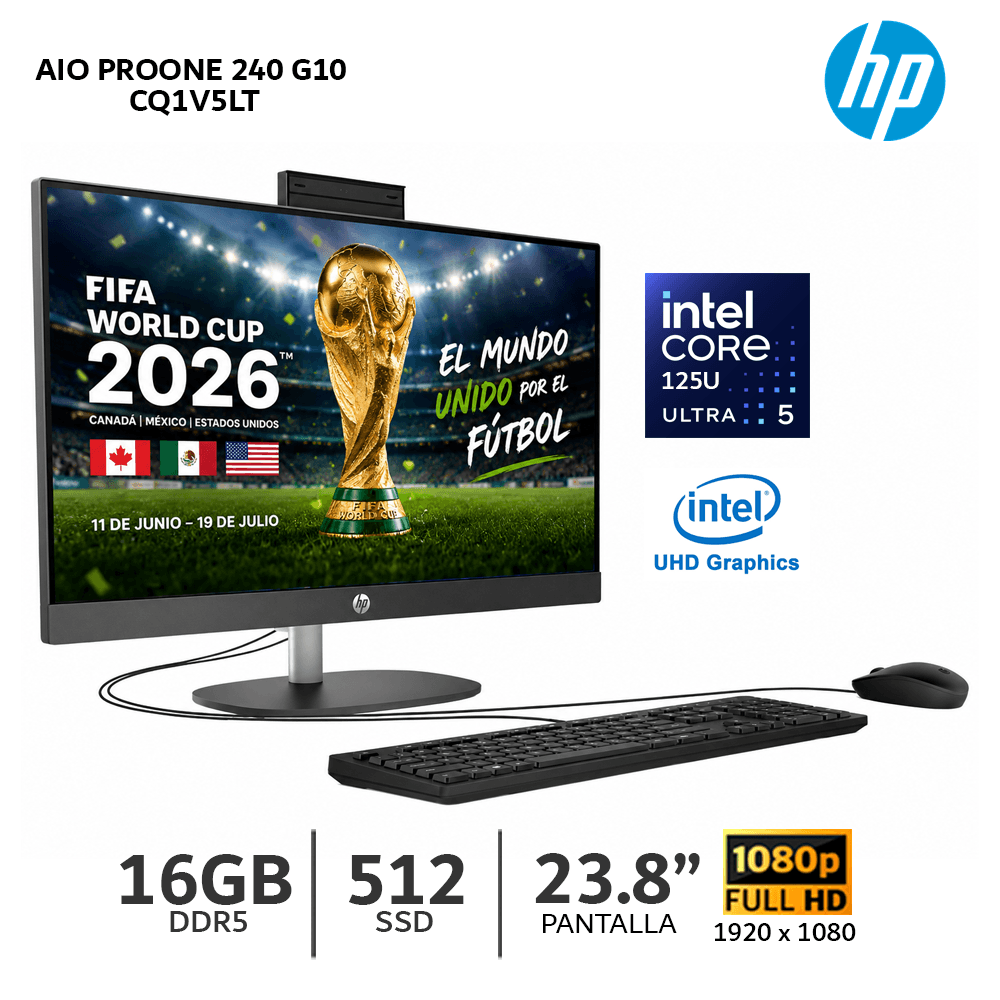 All in One HP ProOne 240 G10 Intel Core Ultra 5 125U 16GB RA